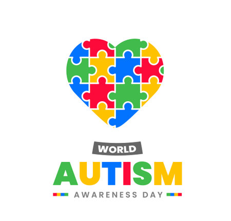 World Autism awareness day background. Can be used for banners, backgrounds, badge, icon, medical posters, brochures, print and health care awareness campaign for autism. vector ilのイラスト素材