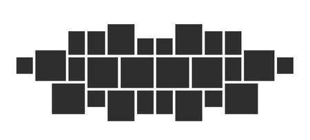 blank college frame photo part or picture Vector mockup. frame. picture college. picture frames.のイラスト素材