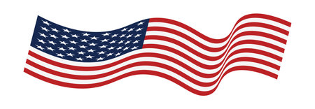 USA flag vector illustration. eps 10 vectorのイラスト素材