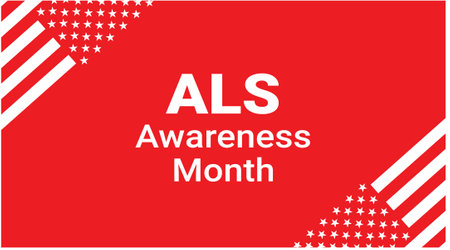 ALS (Amyotrophic lateral sclerosis) awareness month background.  ALS Awareness Month background. Amyotrophic lateral sclerosis. Annual campaign is held in May in United States.のイラスト素材