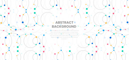 abstract geometric pattern background and connecting dots, points and lines. Digital technology Global network connection. with plexus background. Network or connection. technologyのイラスト素材