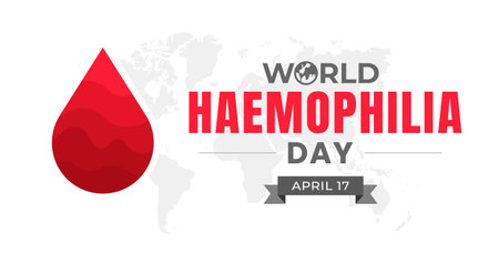 World Haemophilia Day background for banner design template with red blood icon vector design templateのイラスト素材