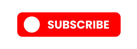 Subscribe button red color. vector illustrationのイラスト素材
