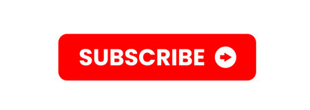 Subscribe button red color. vector illustrationのイラスト素材