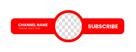 Subscribe button red color. vector illustrationのイラスト素材