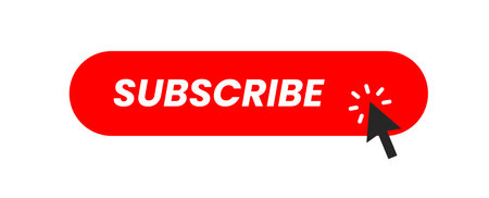 Subscribe button red color. vector illustrationのイラスト素材