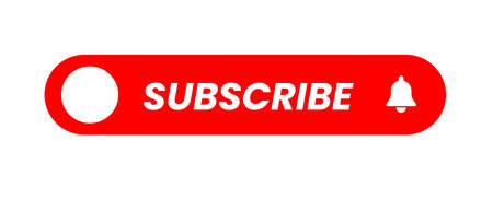 Subscribe button red color. vector illustrationのイラスト素材