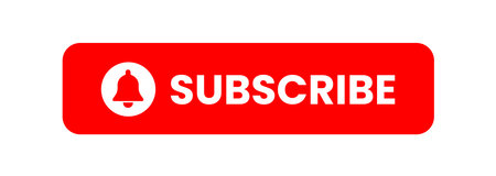 Subscribe button red color. vector illustrationのイラスト素材