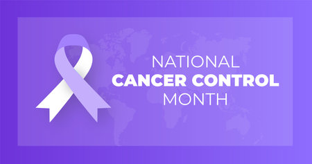National Cancer Control Month background or banner designのイラスト素材