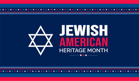Jewish American Heritage Month background or banner design template celebrated in mayのイラスト素材