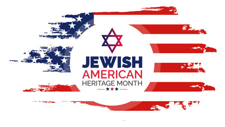 Jewish American Heritage Month background or banner design template celebrated in mayのイラスト素材
