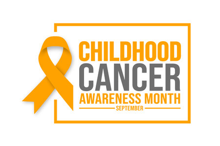 September is Childhood Cancer Awareness Month background template. Holiday concept. background, banner, placard, card, and poster design template with text inscriptionのイラスト素材