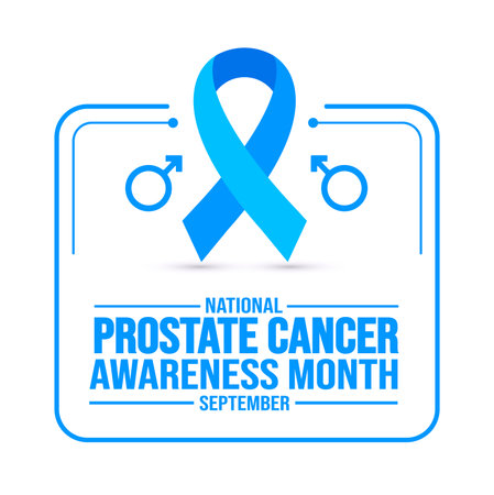 September is Prostate Cancer Awareness Month background template. Holiday concept. background, banner, placard, card, and poster design template with text inscriptionのイラスト素材