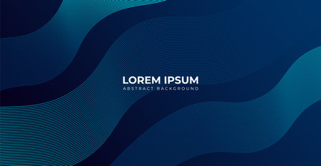 Futuristic technology concept Modern shiny blue diagonal rounded lines pattern glowing geometric lines abstract background. use to poster, banner, brochure, corporate, websiteのイラスト素材