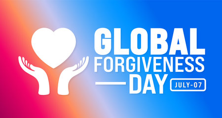 Global Forgiveness Day background template. Holiday concept. Use a background, banner, placard, card, and poster design template with text inscription and standard color. vectorのイラスト素材