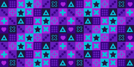 Modern And Colorful abstract  Geometric Shape Pattern Background. vector illustration.のイラスト素材