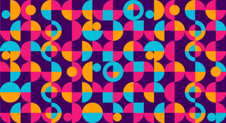 Modern And Colorful abstract  Geometric Shape Pattern Background. vector illustration.のイラスト素材