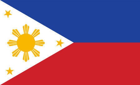 Philippines national flag vector illustrationのイラスト素材