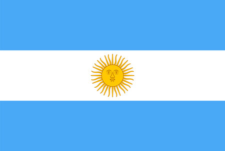 Argentina national flag vector illustrationのイラスト素材