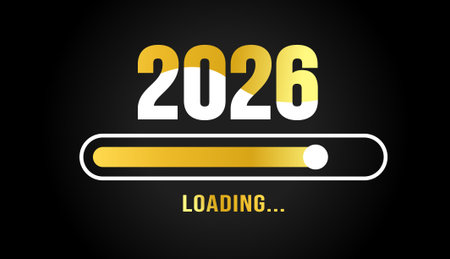 Loading new year web banner. Happy new year 2016. Vector illustration