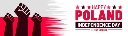 Poland Independence Day Vector Design For Banner, Background, Poster or Flyerのイラスト素材