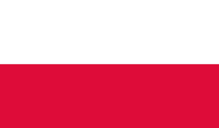 Poland flag vector illustration. National flag of Poland vector illustration.のイラスト素材