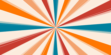 Abstract background with radial, radiating lines. Colorful stripes.のイラスト素材