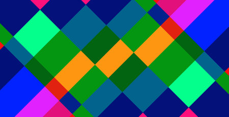 Seamless pattern with rhombuses in blue, pink and green colorsのイラスト素材