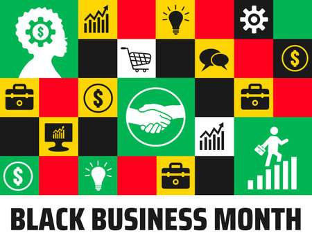 Black business icons set. Flat design. Vector illustration. EPS 10のイラスト素材