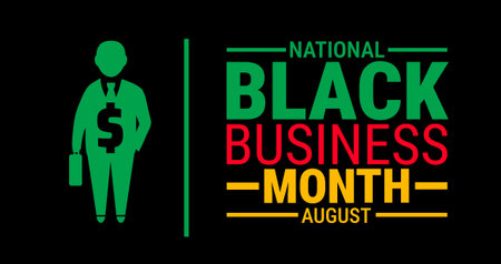 Black lives matter poster with silhouette of a man holding a briefcase.のイラスト素材