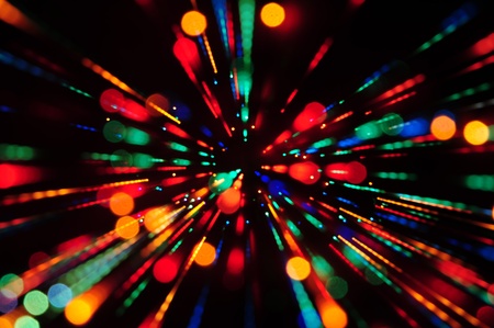 Multi colored abstract background of out of focus party lights streaksの写真素材