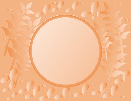 Floral frame for pictures and text.のイラスト素材