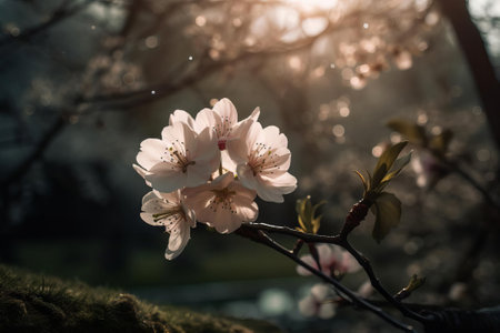 Enchanting Pink Floral Wonderland AIの素材