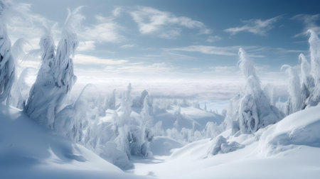 Majestic White World background, AI Generatedの素材