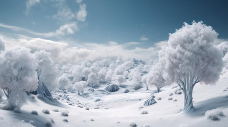 Majestic White World background, AI Generatedの素材