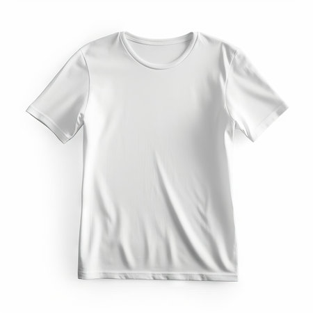White T-Shirt Mockup Collection AI Generatedの素材
