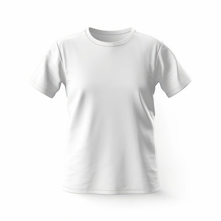 White T-Shirt Mockup Collection AI Generatedの素材