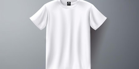 White T-Shirt Mockup Collection AI Generatedの素材