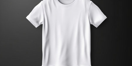 White T-Shirt Mockup Collection AI Generatedの素材
