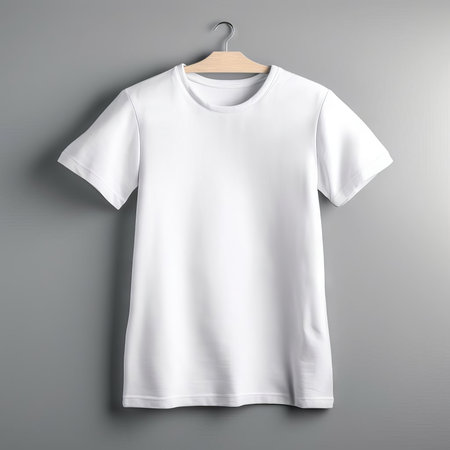 White T-Shirt Mockup Collection AI Generatedの素材