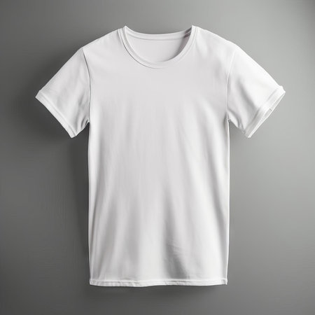 White T-Shirt Mockup Collection AI Generatedの素材
