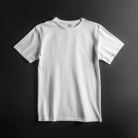 White T-Shirt Mockup Collection AI Generatedの素材