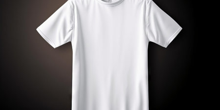White T-Shirt Mockup Collection AI Generatedの素材