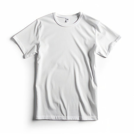White T-Shirt Mockup Collection AI Generatedの素材