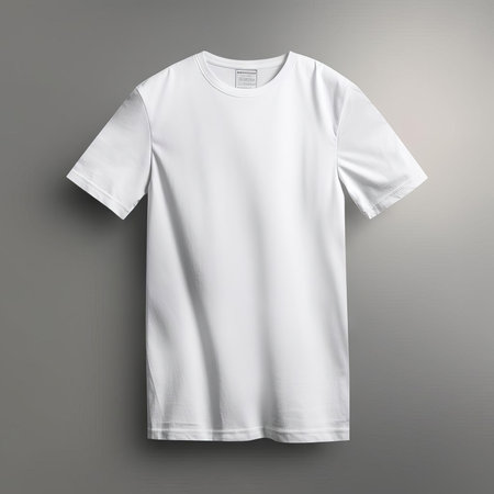 White T-Shirt Mockup Collection AI Generatedの素材