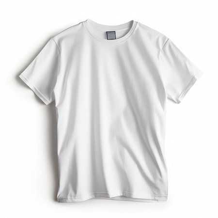 White T-Shirt Mockup Collection AI Generatedの素材