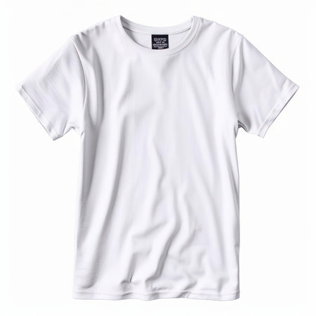 White T-Shirt Mockup Collection AI Generatedの素材