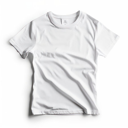 White T-Shirt Mockup Collection AI Generatedの素材