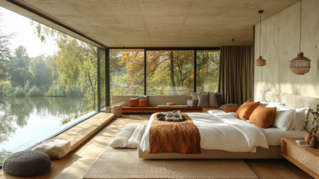 Eco-Friendly Hotel Room with Smart Featuresの素材