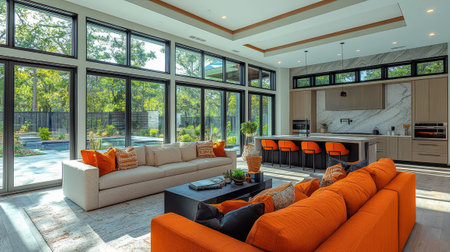 Stylish Multi-Functional Family Room with Smart Technologyの素材